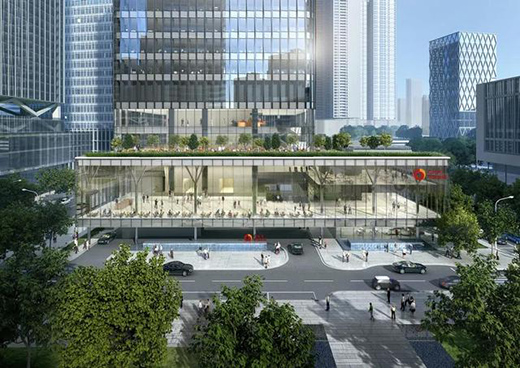 深圳中金大廈，建筑設(shè)計(jì)理念取意“大樹”